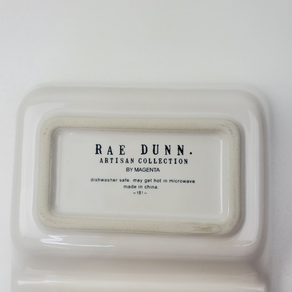 Rae Dunn Divided Serving/Condiment Tray Christmas Bah Humbug - Picture 2 of 4